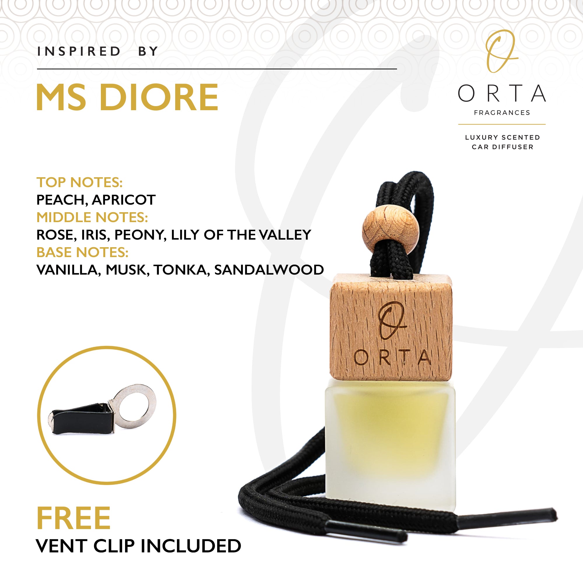 No12 Ms Diore Inspired Car Air Freshener - 8 ml