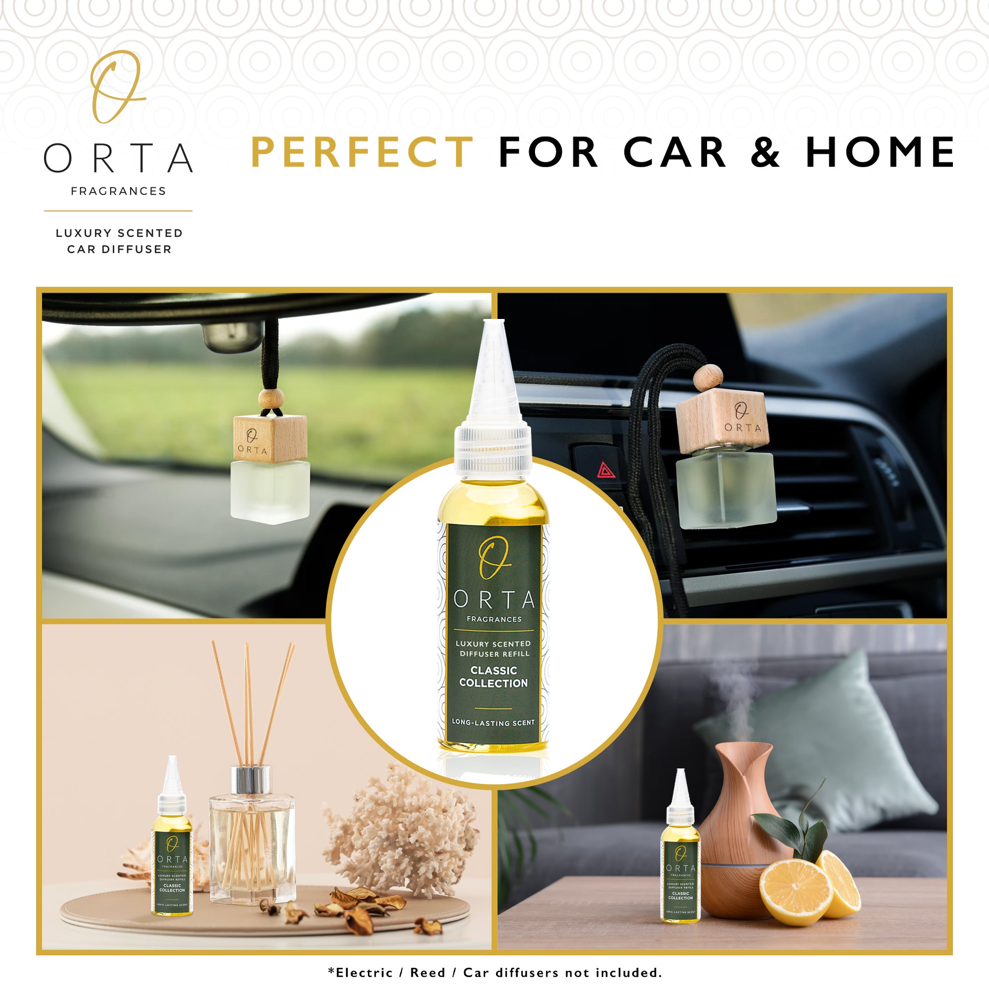 No17 Black Orchid Inspired Car Air Freshener Refill - 50 ml